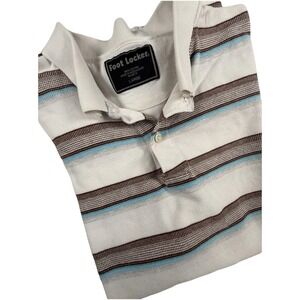 vintage Foot Locker branded large‎ striped polo shirt Large
